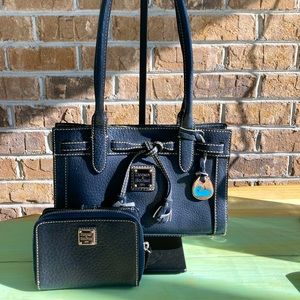 Vintage 2-Piece Dooney & Bourke Shoulder Bag/Wallet Set